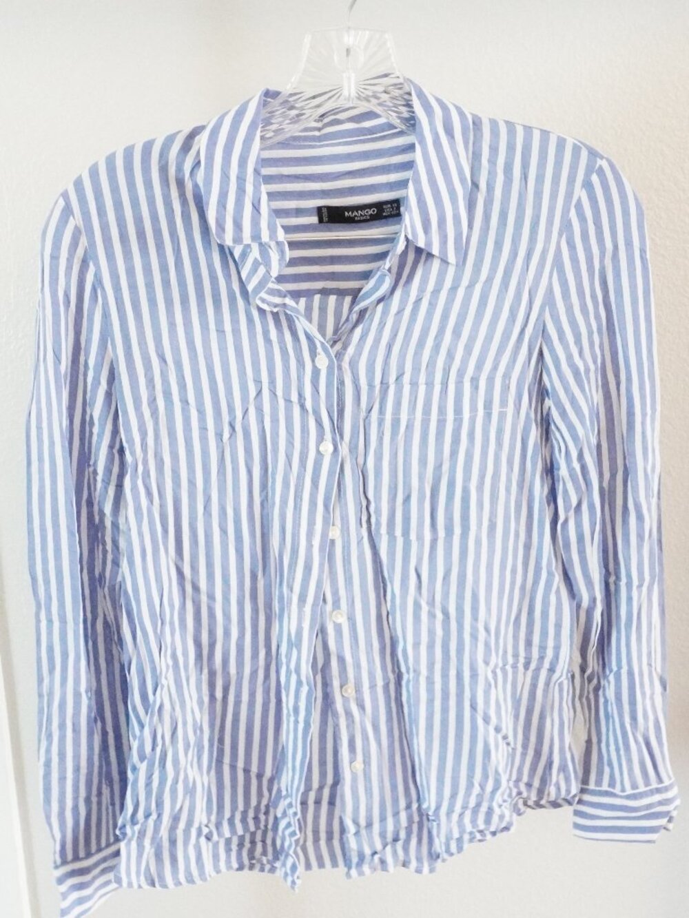 Mango Button Up Shirt in Stripe